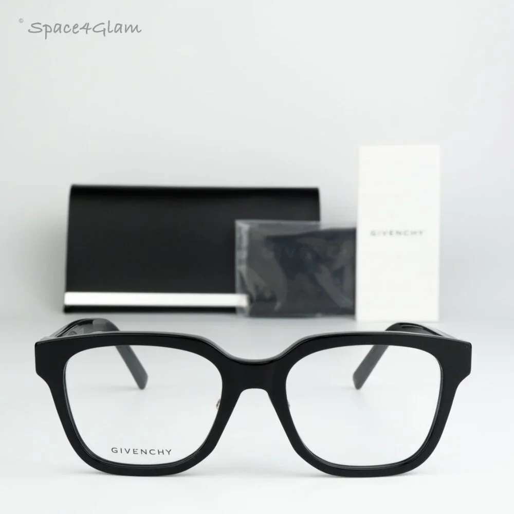 BRAND NEW Givenchy GV50040F 001 Black Demo Women Square Eyeglasses